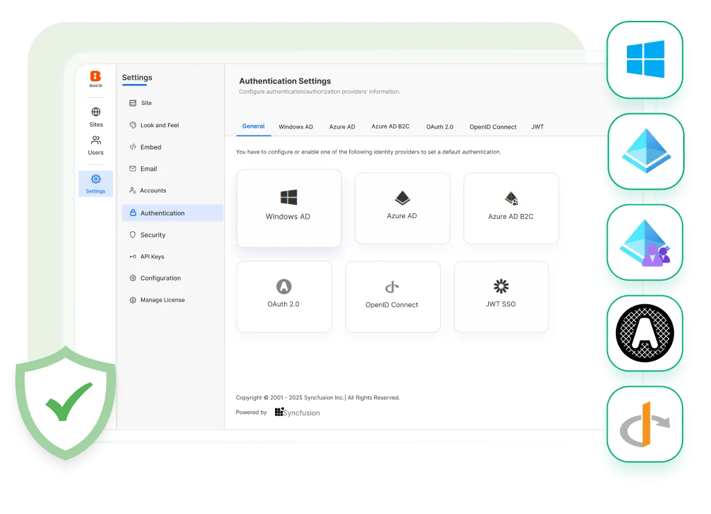 Authentication banner