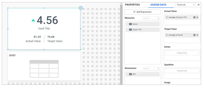 Assign Values in KPI Card