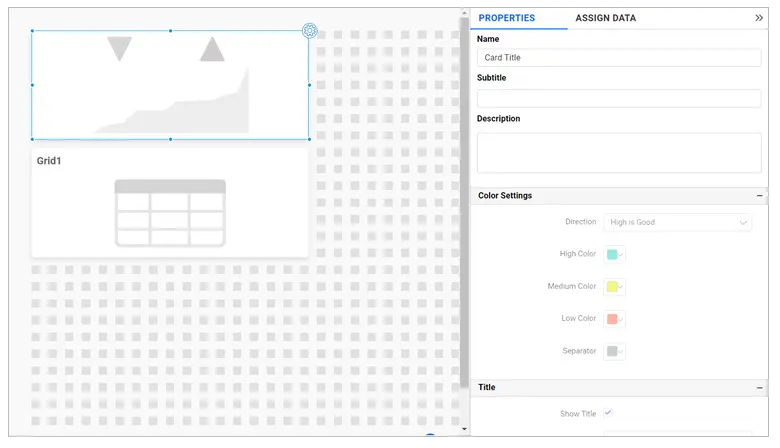 Expanded View of Properties Pane
