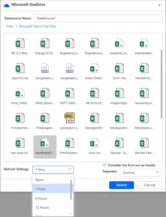 Configuring refresh settings