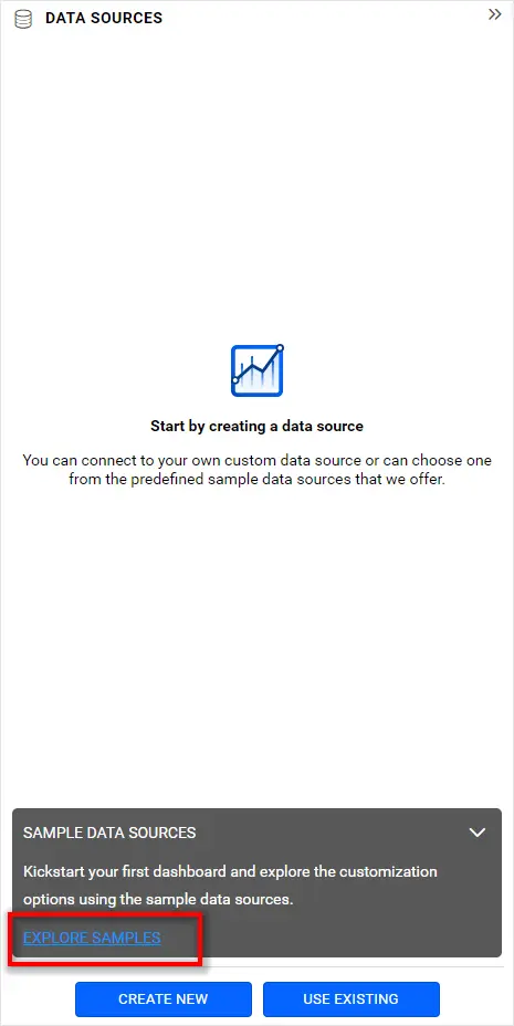 Data source panel