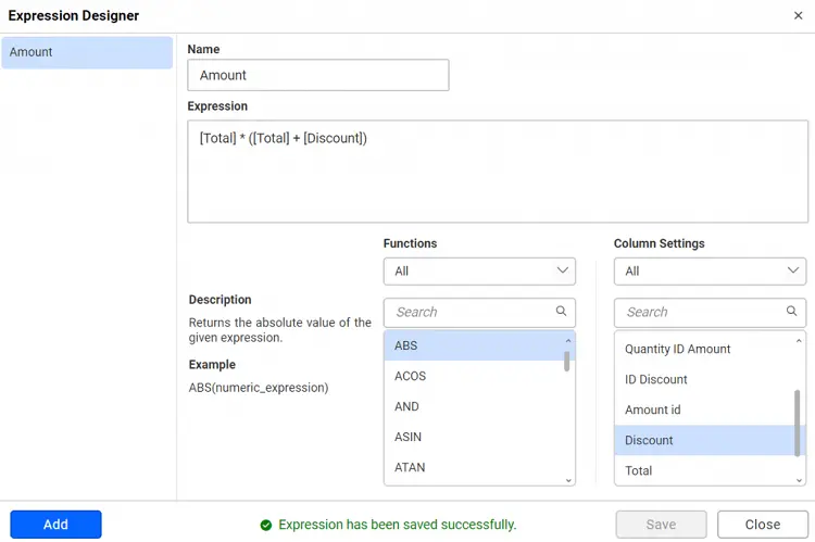 Expression Editor