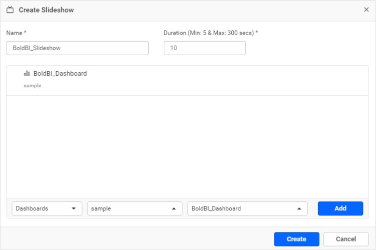 Create slideshow