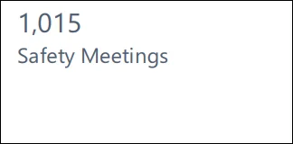 Total safety meetings