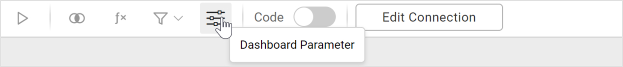 Dashboard Parameters Option in Data Source Designer