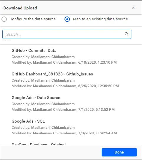 Data Source Configuration Window