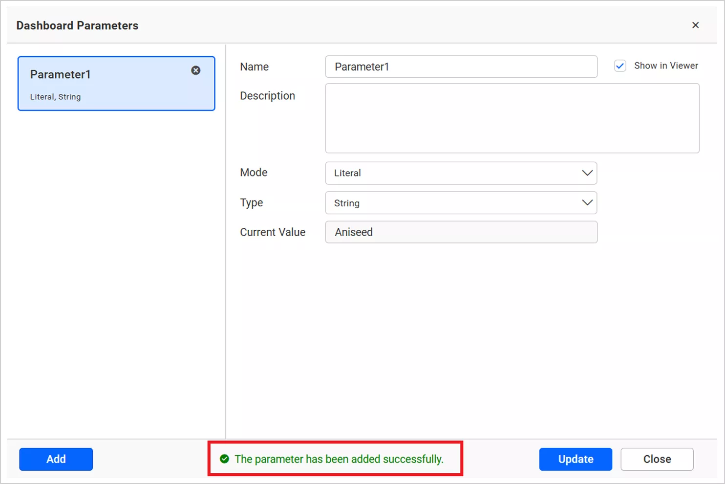 Add Parameter