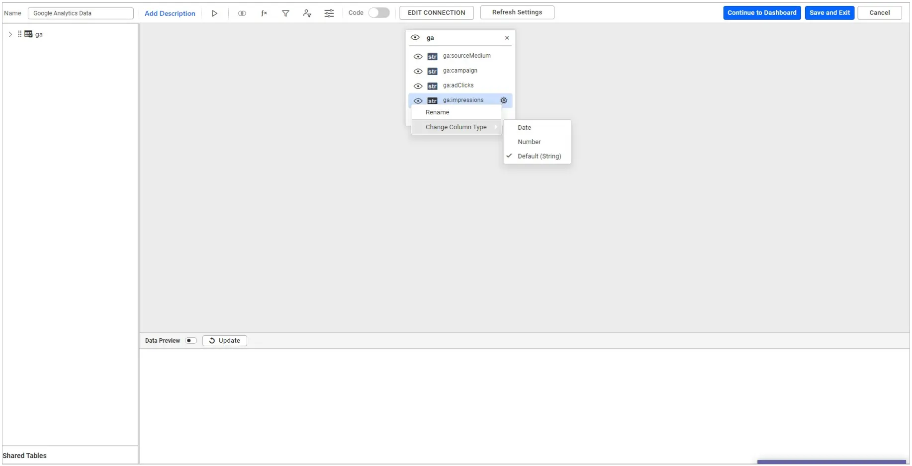 Converting column types