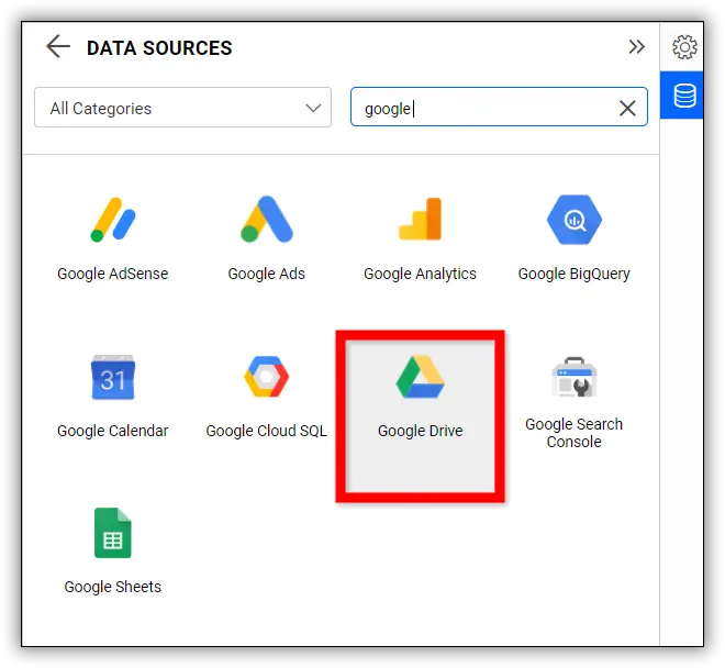 How to add Google Drive as Your Data Source