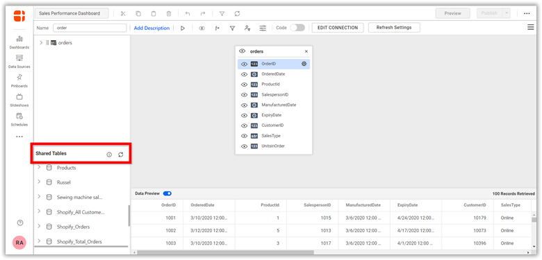 Create and Embed Dashboard with Google Drive data | Bold BI