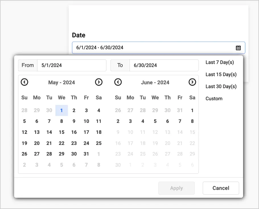 Highlight Available Date Feature