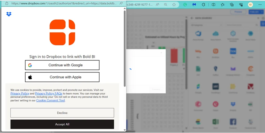 Dropbox Authentication