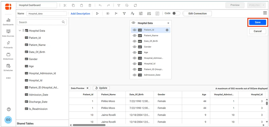 Save Data Source
