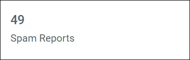 Spam Reports in Email Marketing Dashboard