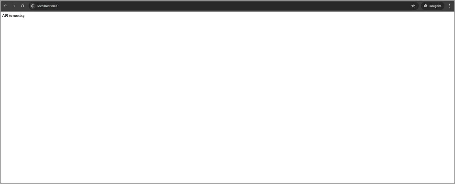 Run the python application
