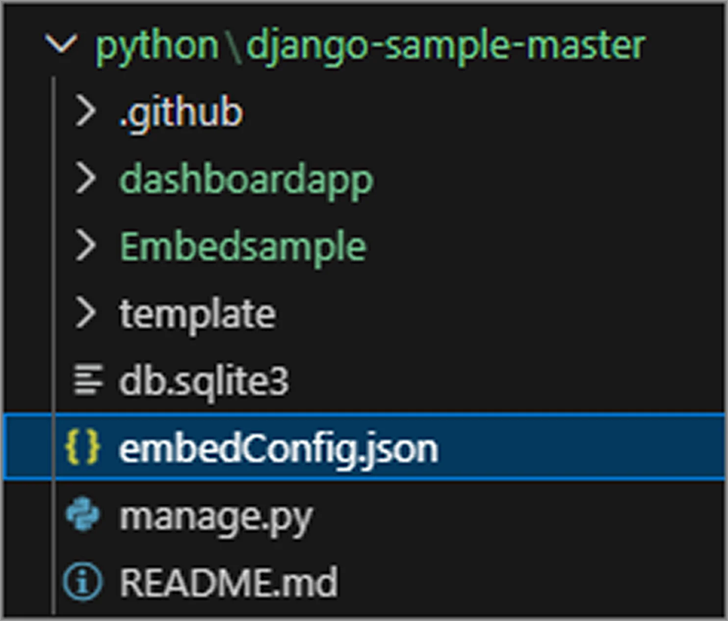 EmbedConfig.json file
