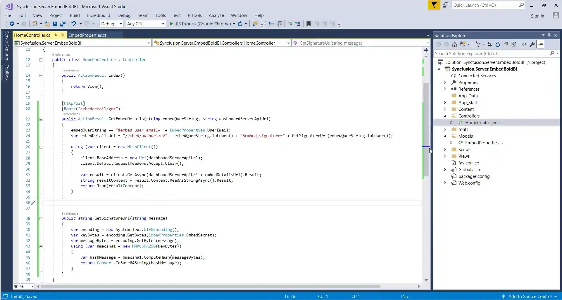 Add Code to Create The Authorization Server in Bold BI