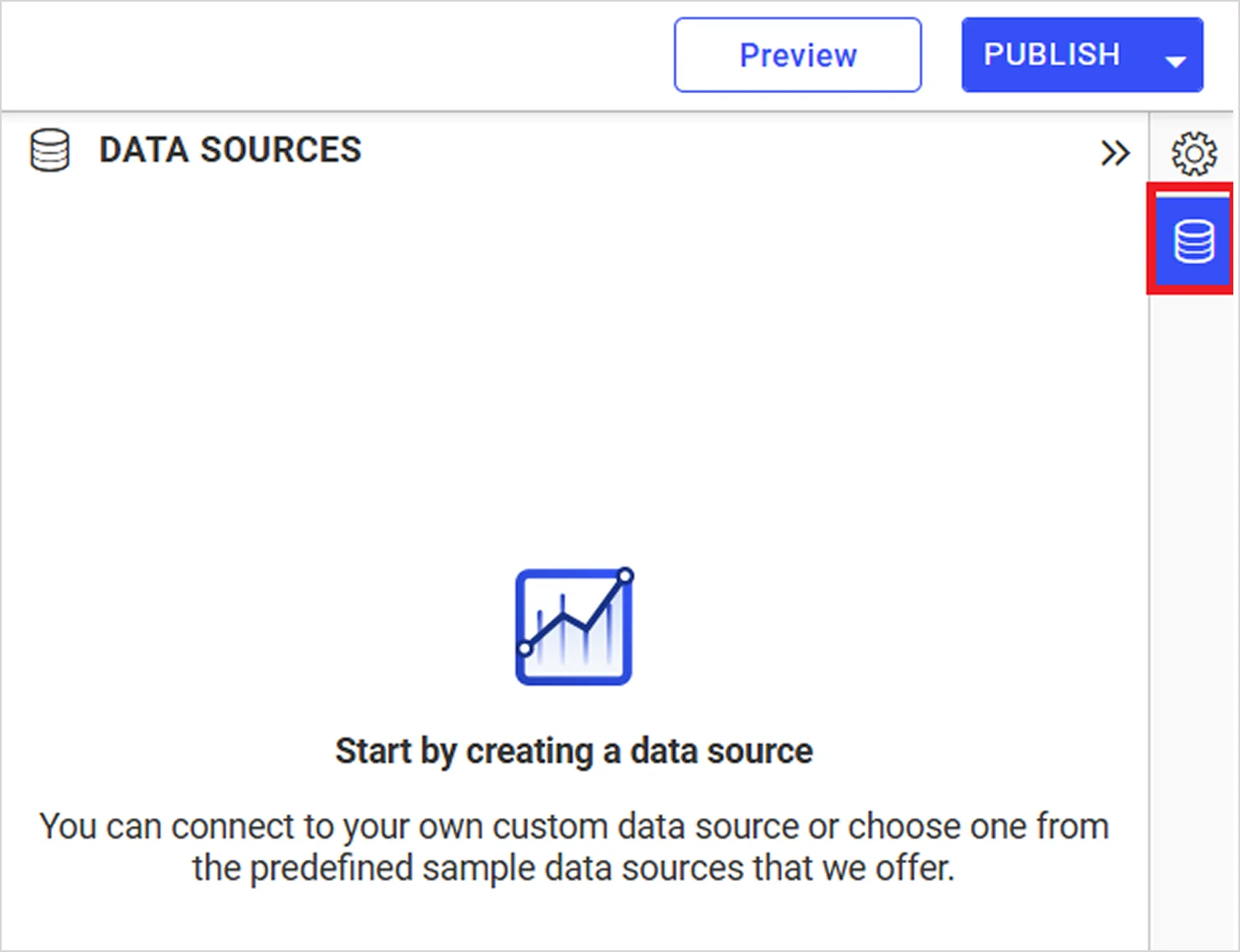 Click the data source icon