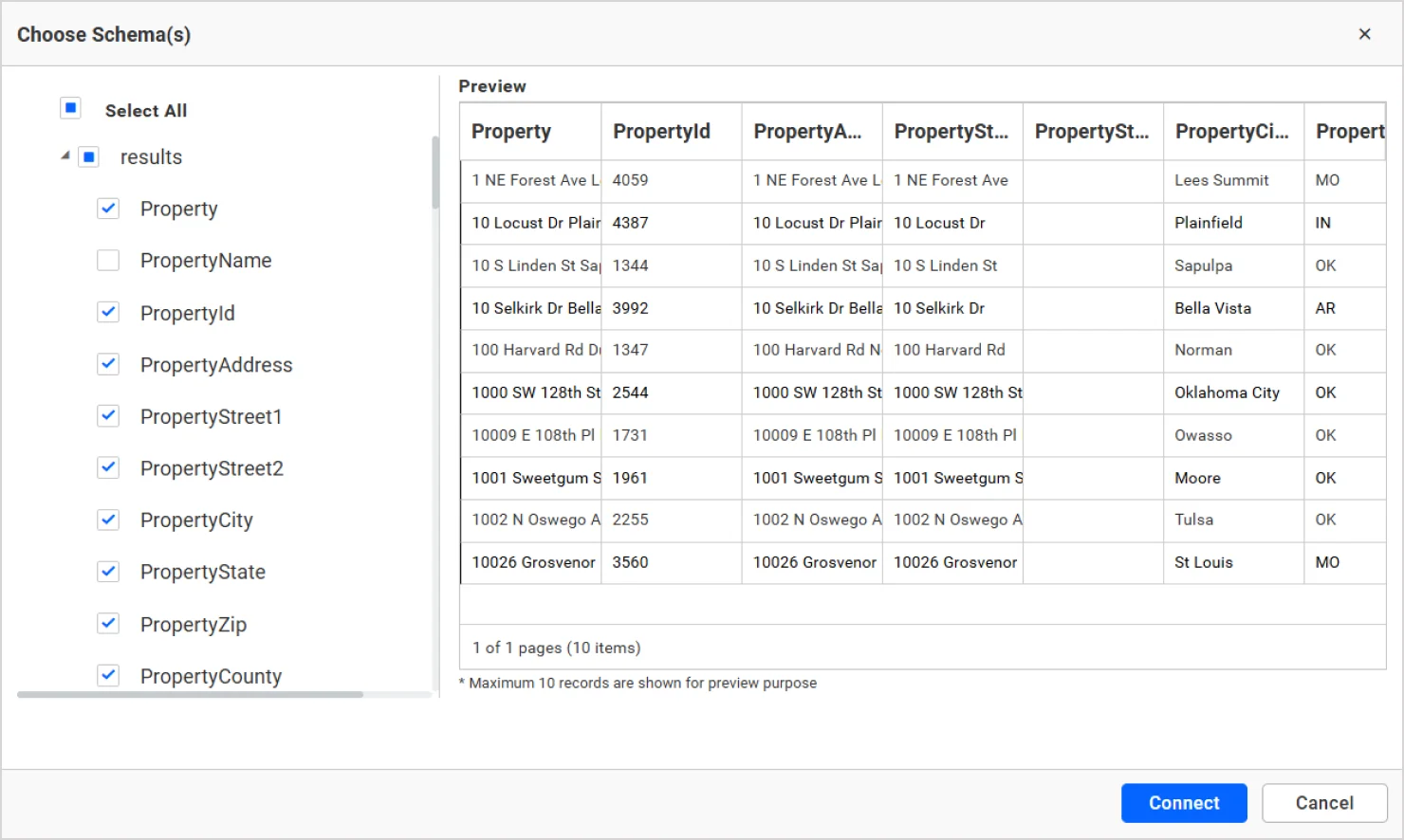 Raw data window