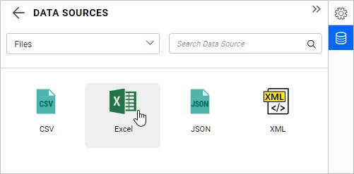 File-type data source listing page