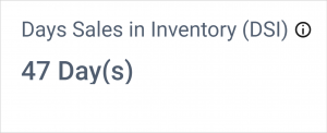 Days Sales in Inventory (DSI) in Balance Sheet Dashboard