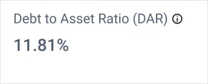 Debt-to-Asset Ratio (DAR) in Balance Sheet Dashboard