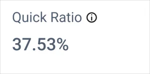 Quick Ratio in Balance Sheet Dashboard
