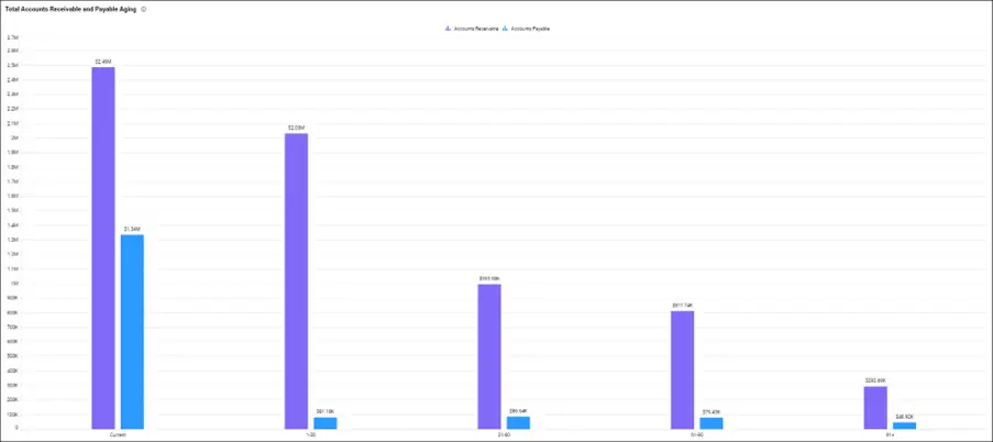 Total Accounts Receivable and Payable Aging