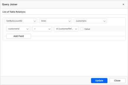 Query Joiner window