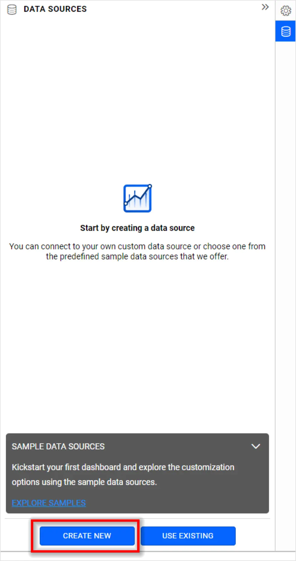New Data Connection Panel