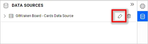 Editing the data source