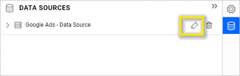 Editing the Data Source