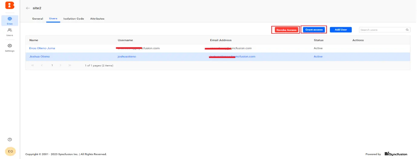 Managing Users