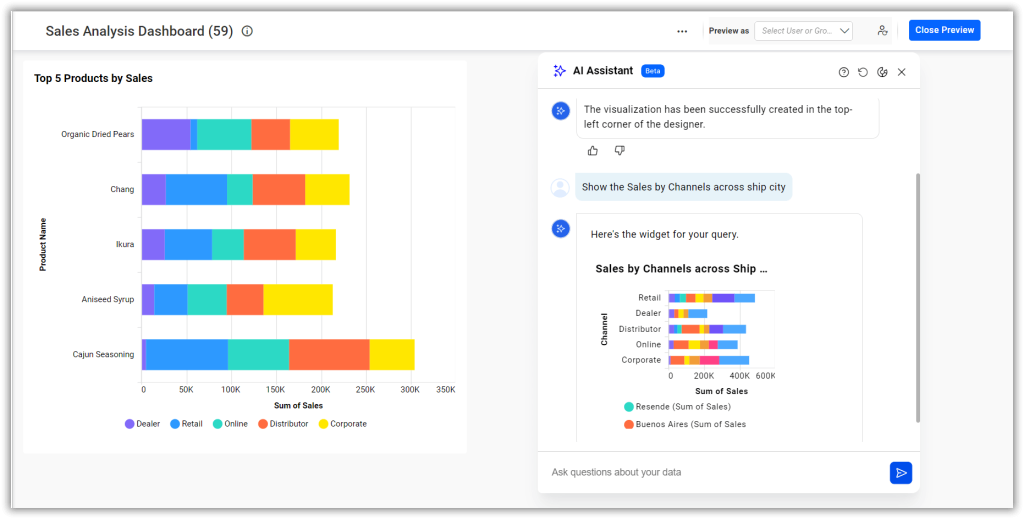 AI Assistant in View Mode