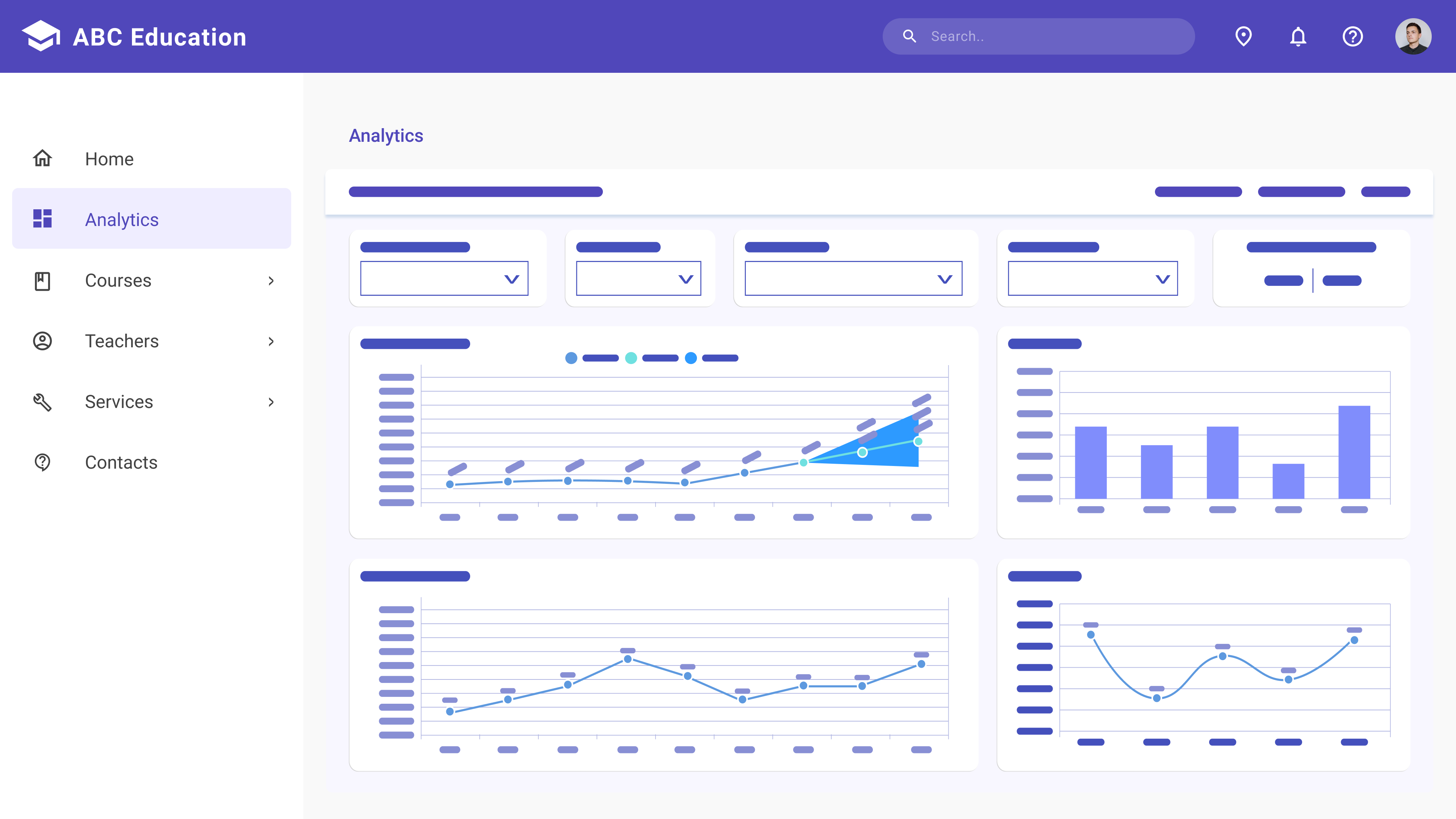 Education Dashboard For K-12 Education Enrollments | Bold BI