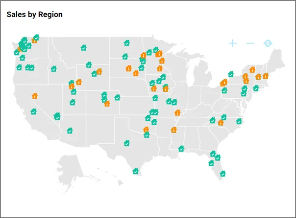 Sales by Region Map