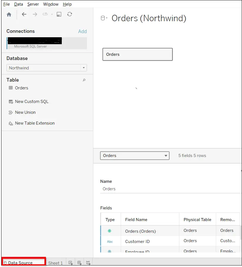 Click Data Source
