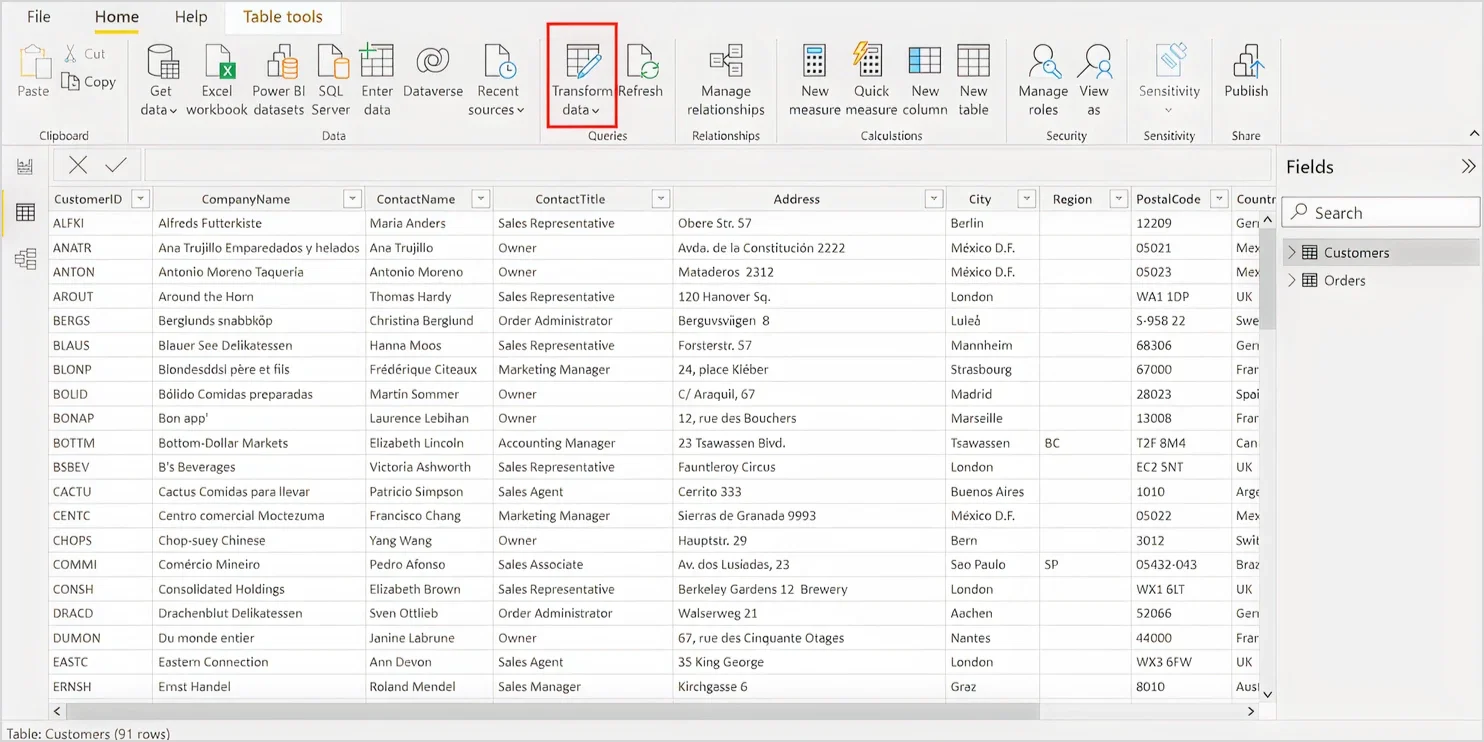 Power Query Editor
