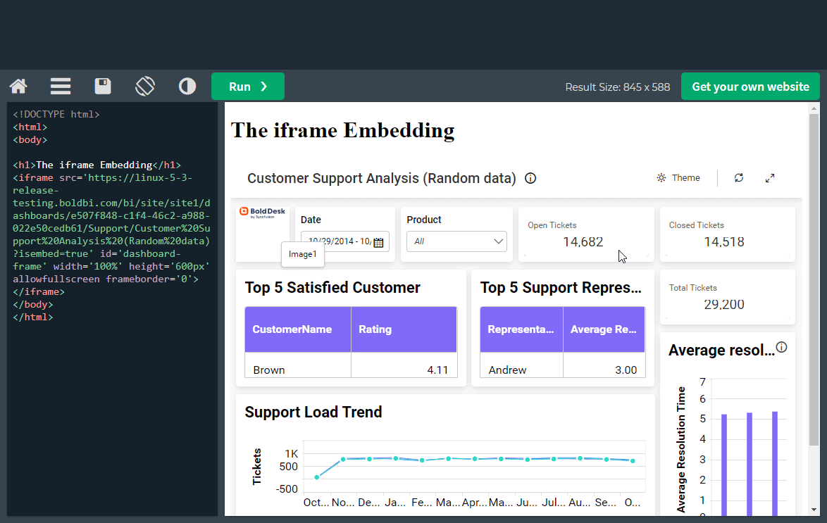 X-Frame-Option support