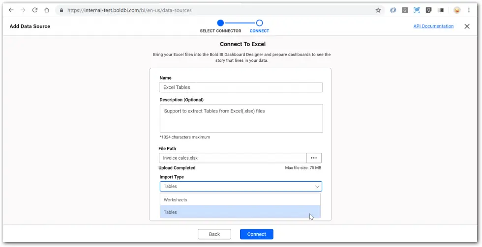 Connecting to Excel Data Source View with Excel Tables