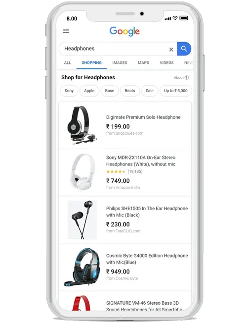 Complete Product Details Available through SEO