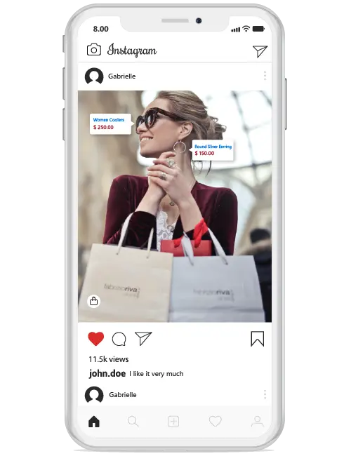 Social Media Post with Links to Shop for the Items in the Post