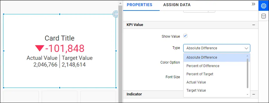 Modifying the Comparison (KPI) Formula
