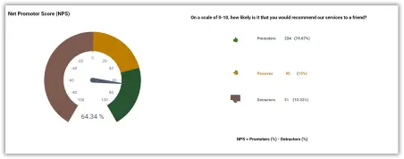 Net promoter score (NPS)