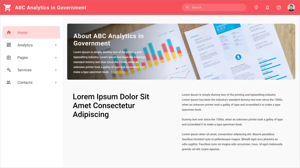 Sample Website of a Government Department