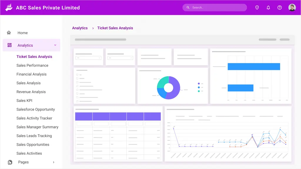 Dashboard embedded into an ASP.NET MVC application