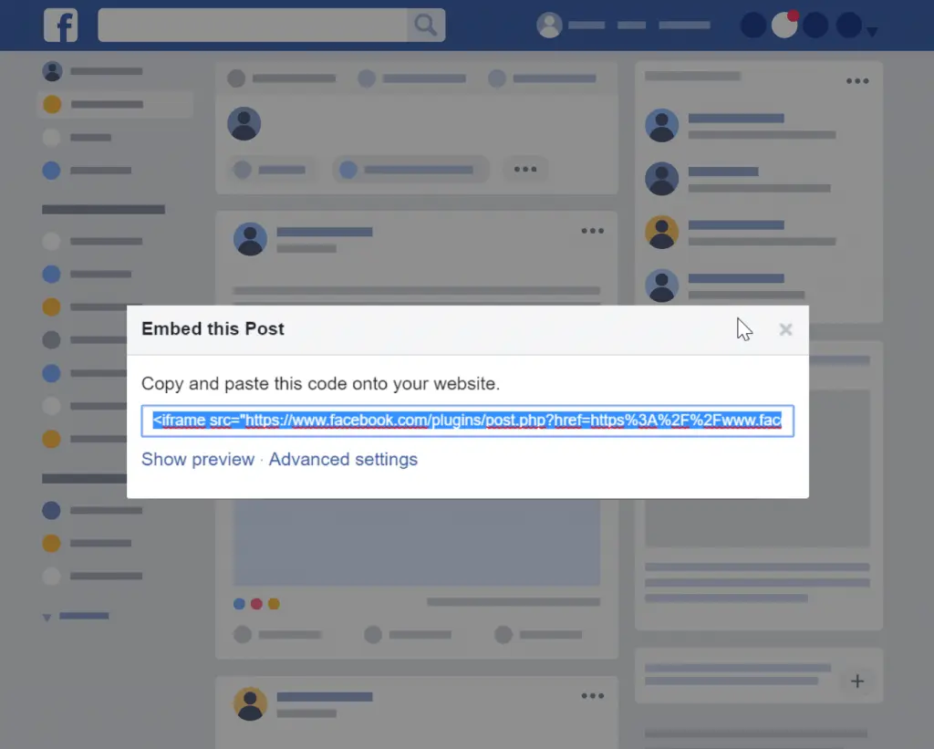 Embed Facebook posts – a simple way to put public posts
