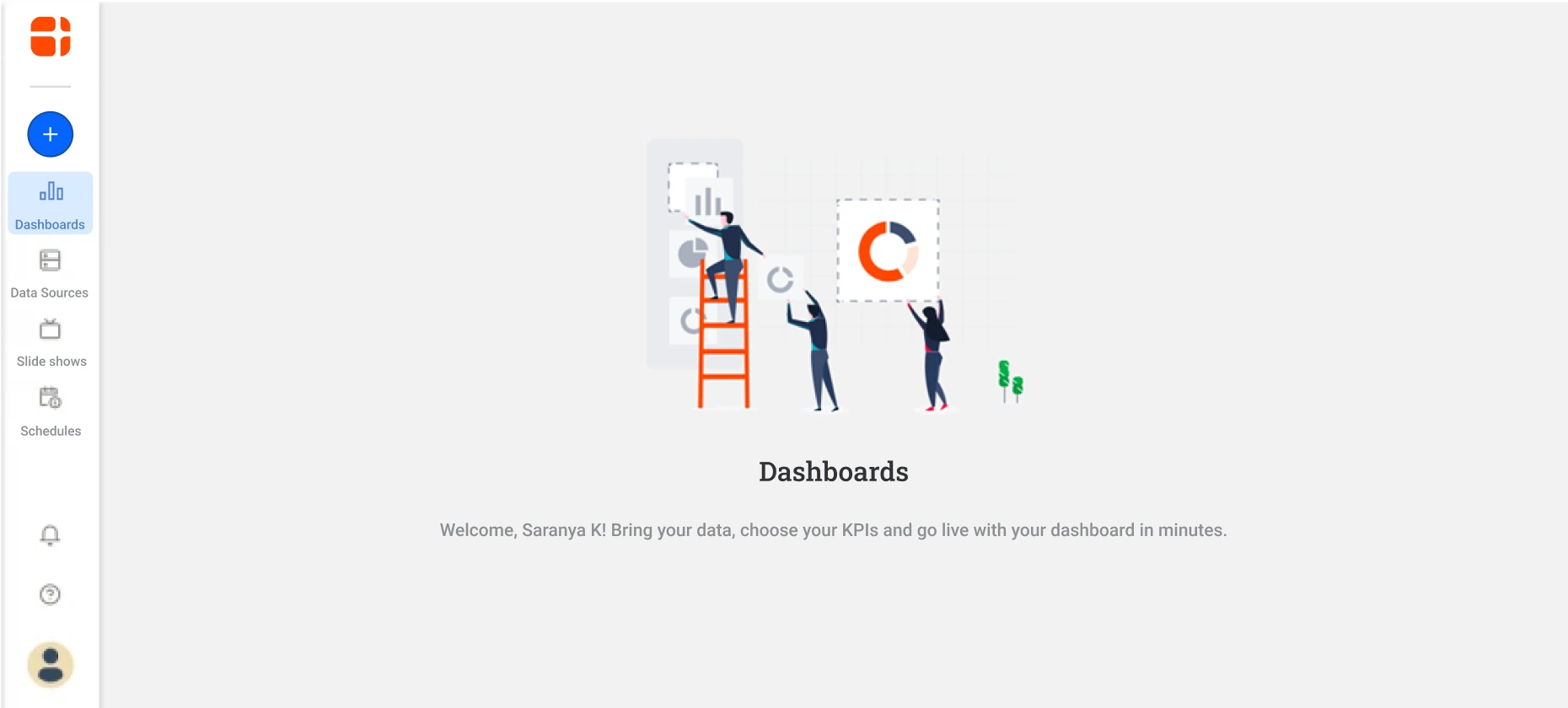 Homepage View of Bold BI Dashboards