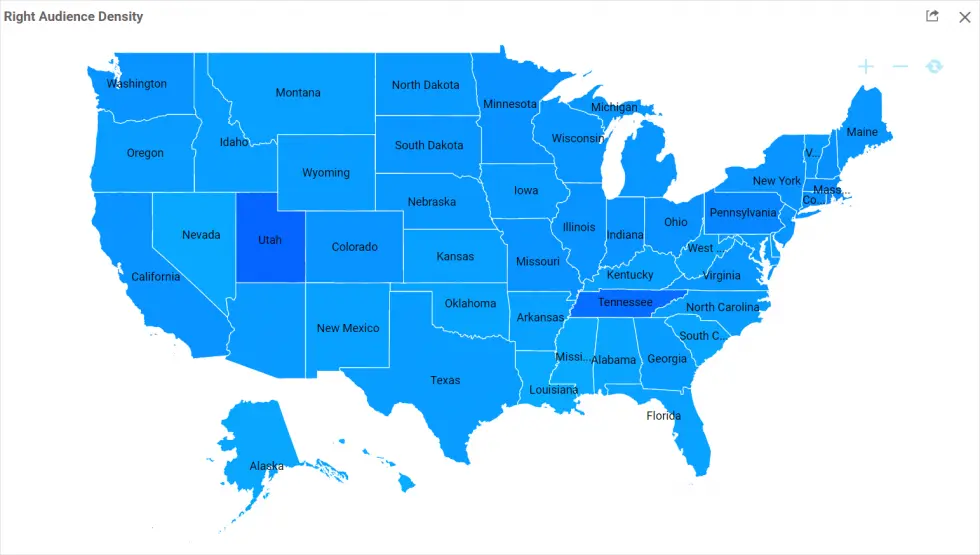Potential Customers on U.S. Map