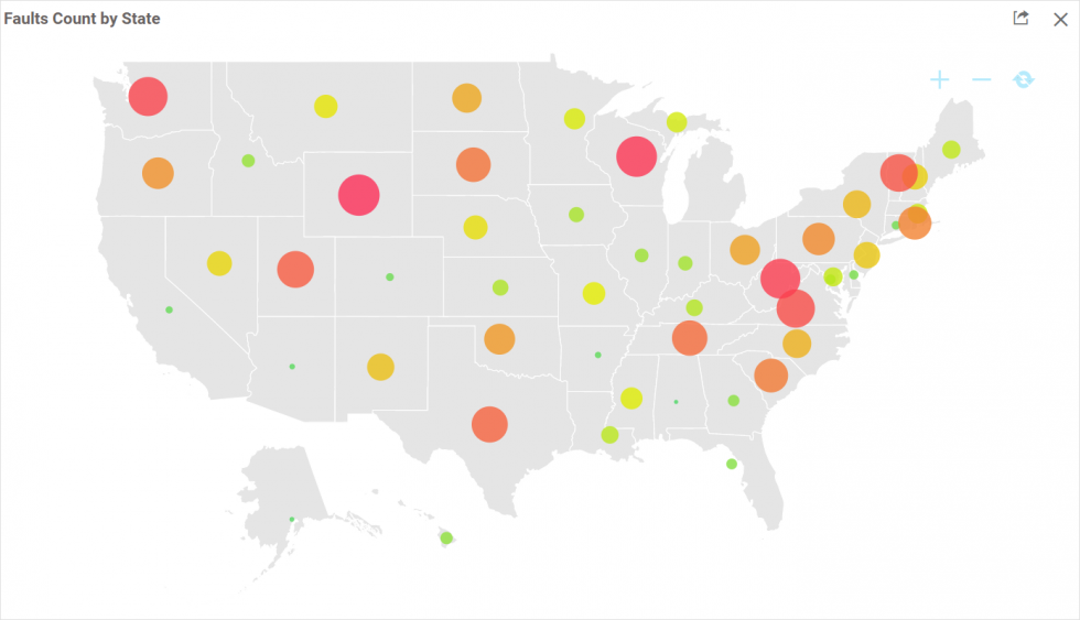 Visualize Geographical Data Using Maps in Dashboards | Bold BI